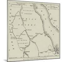 Map of General Gordon's Route from Assouan to Khartoum-null-Mounted Giclee Print