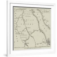 Map of General Gordon's Route from Assouan to Khartoum-null-Framed Giclee Print