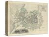 Map of Geneva, with an Illustrated 'View of the City', 1847-null-Stretched Canvas