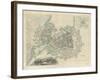 Map of Geneva, with an Illustrated 'View of the City', 1847-null-Framed Giclee Print