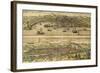 Map of Genoa and Florence from Civitates Orbis Terrarum-null-Framed Giclee Print