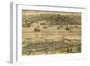 Map of Genoa and Florence from Civitates Orbis Terrarum-null-Framed Giclee Print