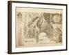 Map of Genoa, Italy with New City Walls, 1695-null-Framed Giclee Print