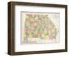 Map of Georgia and Alabama, c.1839-David H^ Burr-Framed Art Print