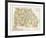 Map of Georgia and Alabama, c.1839-David H^ Burr-Framed Art Print