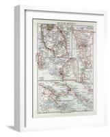 Map of German Colonies German New Guinea Cameroon 1899-null-Framed Giclee Print