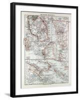 Map of German Colonies German New Guinea Cameroon 1899-null-Framed Giclee Print