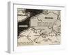 Map of German World War 2 Invasion and Allied Resistance in Early June 1940-null-Framed Art Print