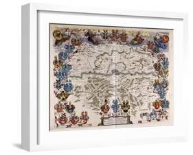 Map of Germany, C.1644-1645-Willem And Joan Blaeu-Framed Giclee Print