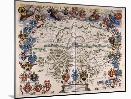 Map of Germany, C.1644-1645-Willem And Joan Blaeu-Mounted Giclee Print