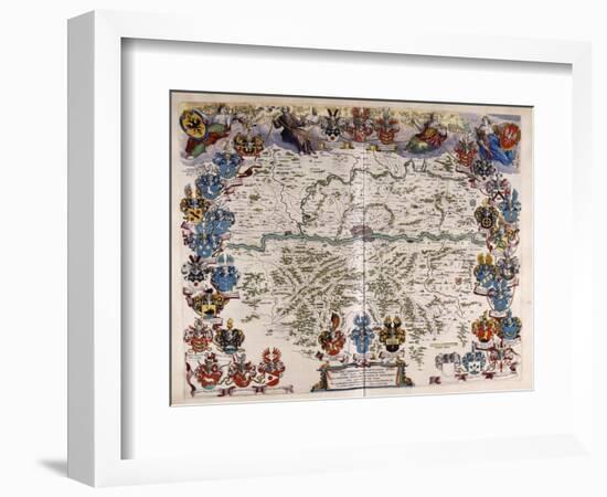 Map of Germany, C.1644-1645-Willem And Joan Blaeu-Framed Giclee Print