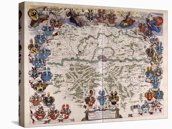 Map of Germany, C.1644-1645-Willem And Joan Blaeu-Stretched Canvas