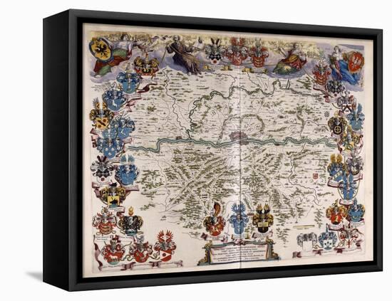 Map of Germany, C.1644-1645-Willem And Joan Blaeu-Framed Stretched Canvas
