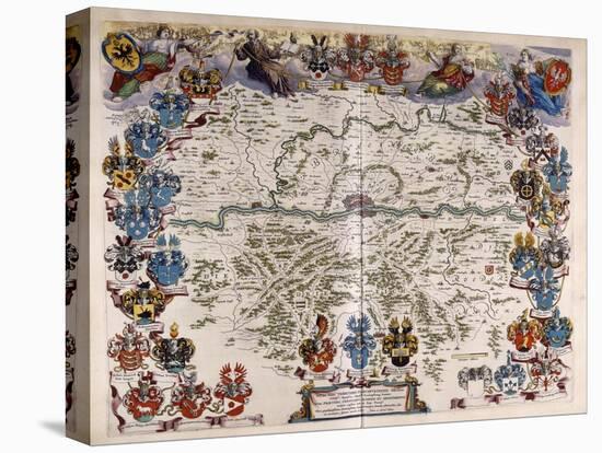 Map of Germany, C.1644-1645-Willem And Joan Blaeu-Stretched Canvas