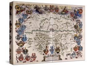 Map of Germany, C.1644-1645-Willem And Joan Blaeu-Stretched Canvas