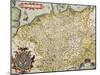 Map of Germany, from Theatrum Orbis Terrarum-null-Mounted Giclee Print