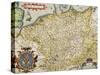Map of Germany, from Theatrum Orbis Terrarum-null-Stretched Canvas