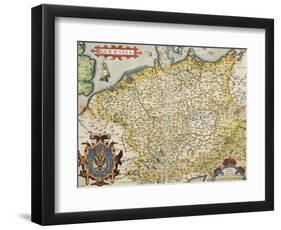 Map of Germany, from Theatrum Orbis Terrarum-null-Framed Giclee Print