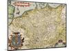 Map of Germany, from Theatrum Orbis Terrarum-null-Mounted Giclee Print