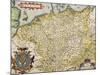 Map of Germany, from Theatrum Orbis Terrarum-null-Mounted Giclee Print