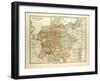 Map of Germany in 1378-null-Framed Giclee Print