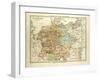 Map of Germany in 1378-null-Framed Giclee Print