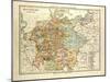 Map of Germany in 1378-null-Mounted Giclee Print