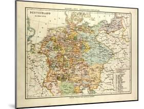 Map of Germany in 1378-null-Mounted Giclee Print