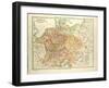 Map of Germany in 1546-null-Framed Giclee Print