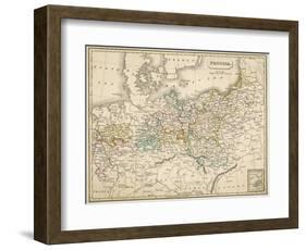 Map of Germany (Prussia) Showing the Various Nation States-null-Framed Photographic Print