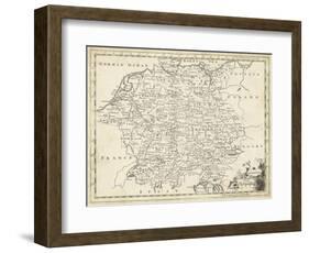 Map of Germany-T. Jeffreys-Framed Art Print