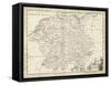 Map of Germany-T. Jeffreys-Framed Stretched Canvas