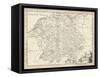 Map of Germany-T. Jeffreys-Framed Stretched Canvas