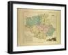 Map of Gers France-null-Framed Giclee Print