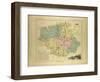 Map of Gers France-null-Framed Giclee Print