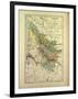 Map of Gironde France-null-Framed Giclee Print