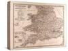 Map of Great Britain, 1872-null-Stretched Canvas