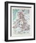 Map of Great Britain and Ireland 1899-null-Framed Giclee Print