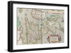 Map of Great Britain, from an Atlas-null-Framed Giclee Print