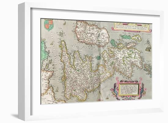 Map of Great Britain, from an Atlas-null-Framed Giclee Print