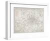 Map of Greater London showing the Metropolitan Railways and improvements in 1866-Anon-Framed Giclee Print