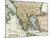 Map of Greece, 1792-null-Mounted Art Print