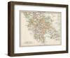 Map of Greece, 1870s-null-Framed Giclee Print