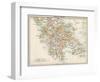 Map of Greece, 1870s-null-Framed Giclee Print