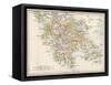 Map of Greece, 1870s-null-Framed Stretched Canvas