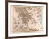 Map of Greece, 1873-null-Framed Giclee Print