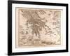 Map of Greece, 1873-null-Framed Giclee Print