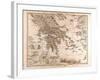 Map of Greece, 1873-null-Framed Giclee Print