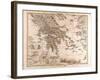 Map of Greece, 1873-null-Framed Giclee Print