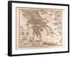 Map of Greece, 1873-null-Framed Giclee Print